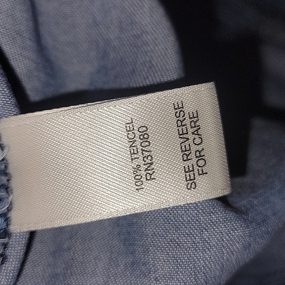 Cato Zipper Denim elastic waist shirt Size XL excellent condition - Picture 8 of 9